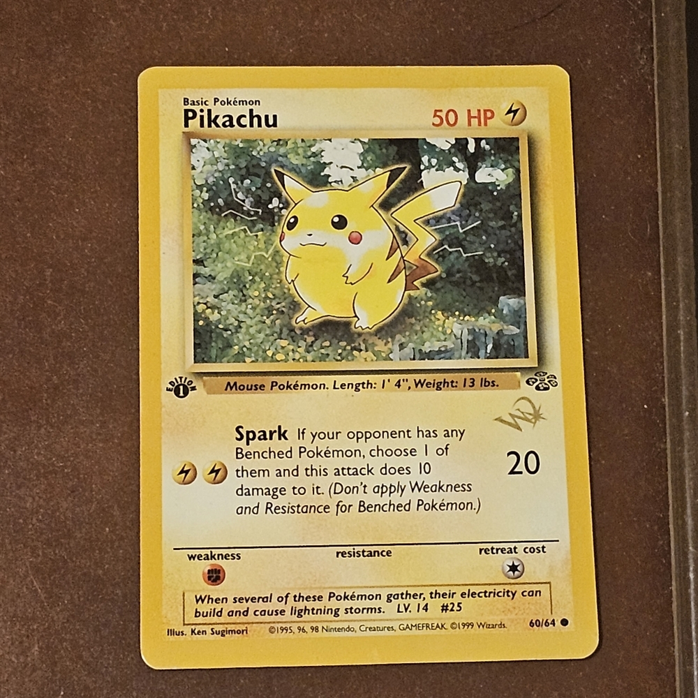 1st Edition Pikachu Pokémon Card!